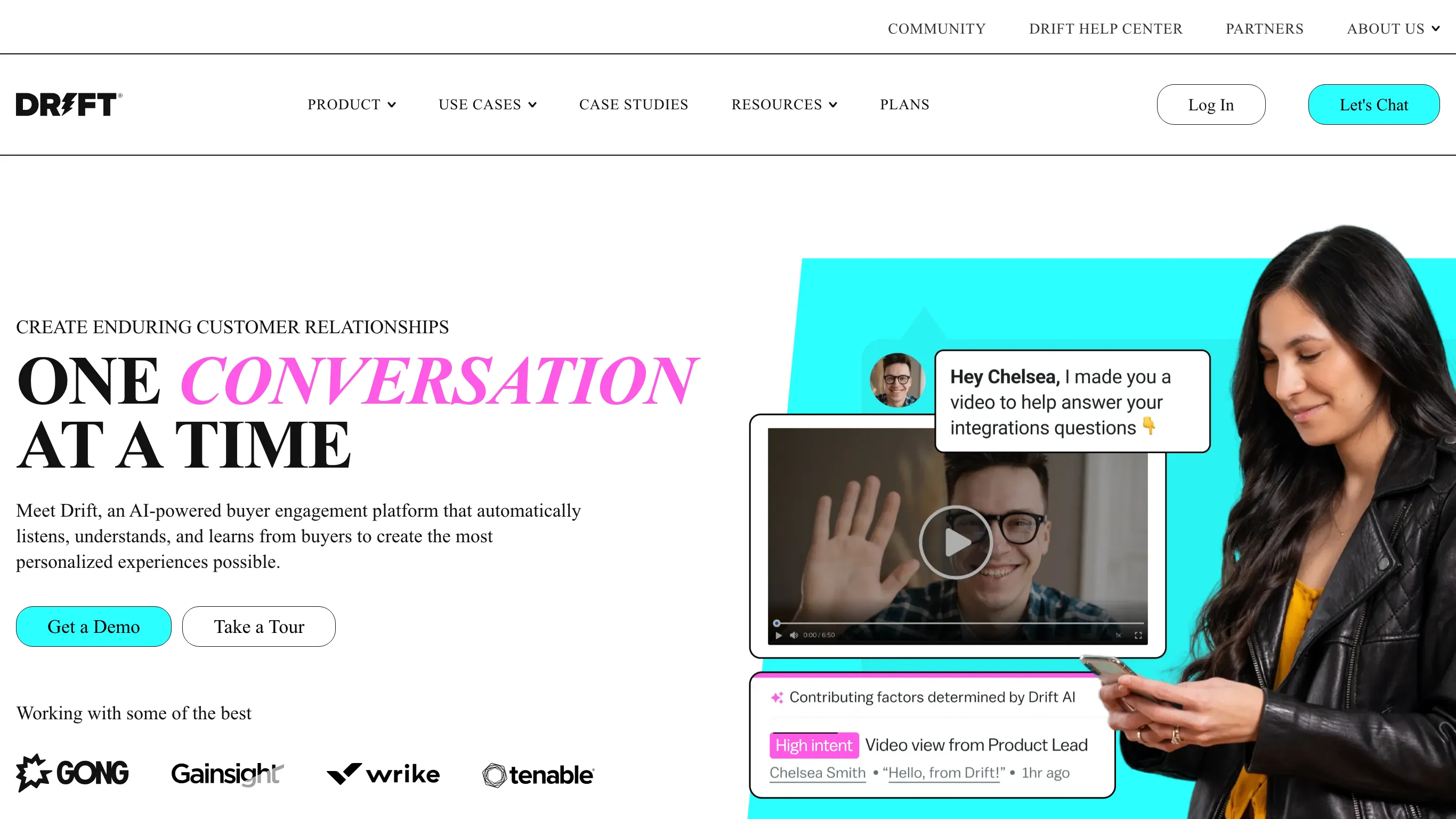 Drift Chat es el servicio de correo electrónico de una fuente cerrada.