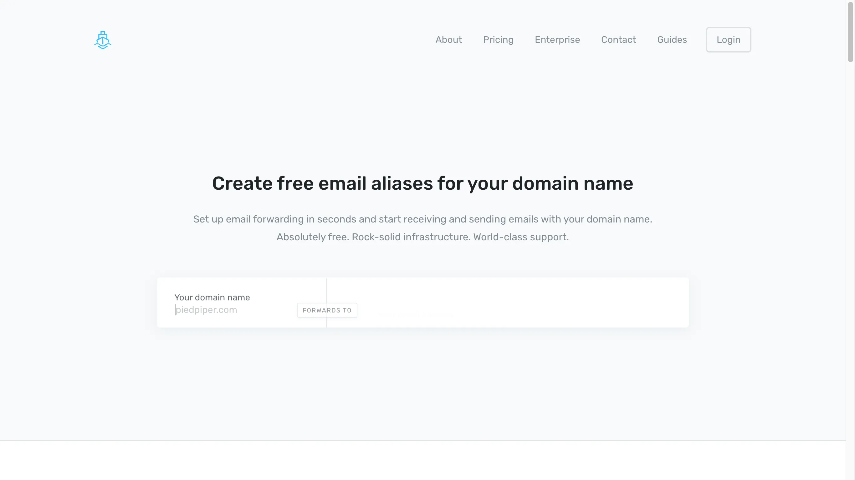 ImprovMX es el servicio de correo electrónico de una fuente cerrada.