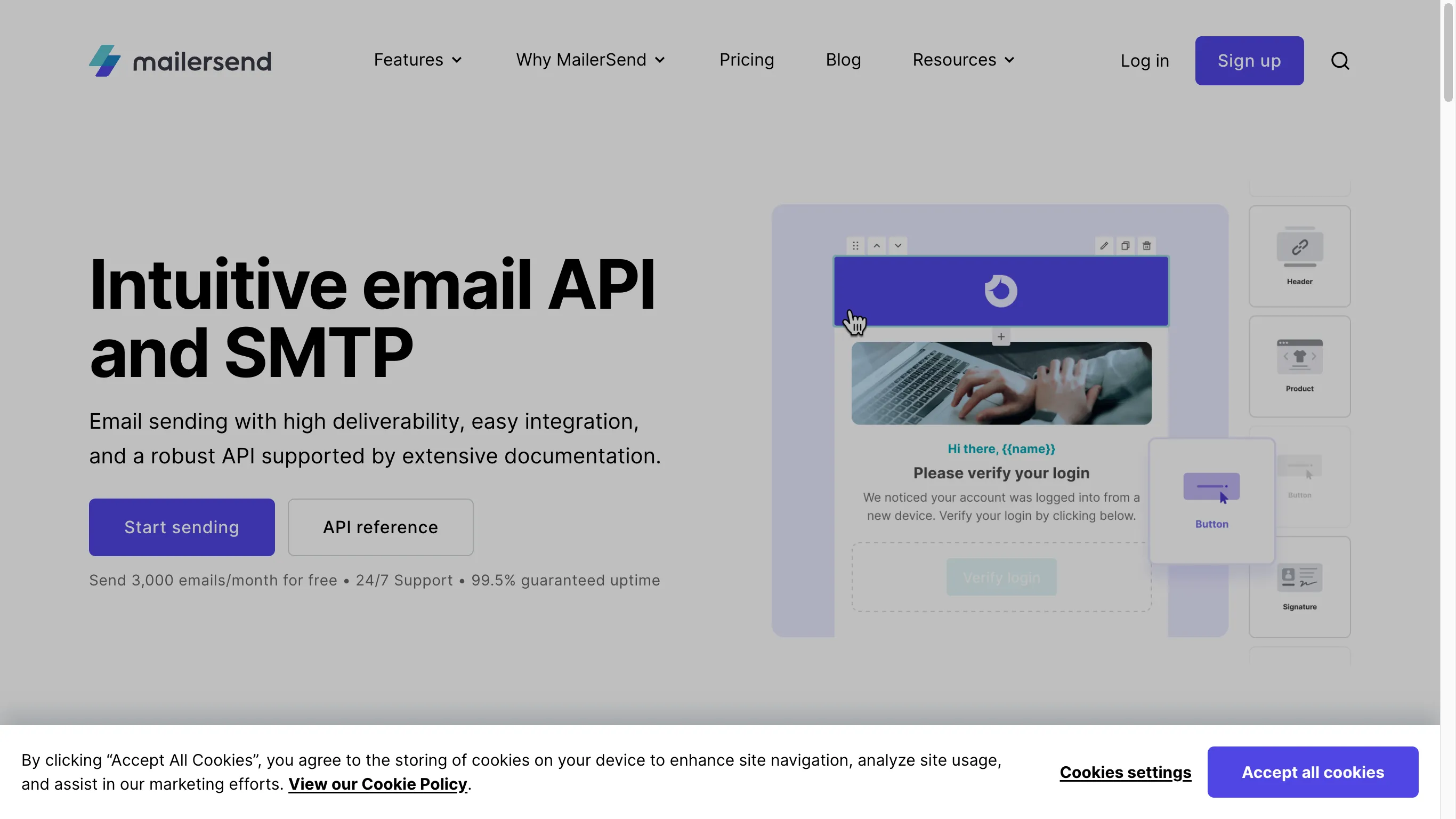 MailerSend es el servicio de correo electrónico de una fuente cerrada.