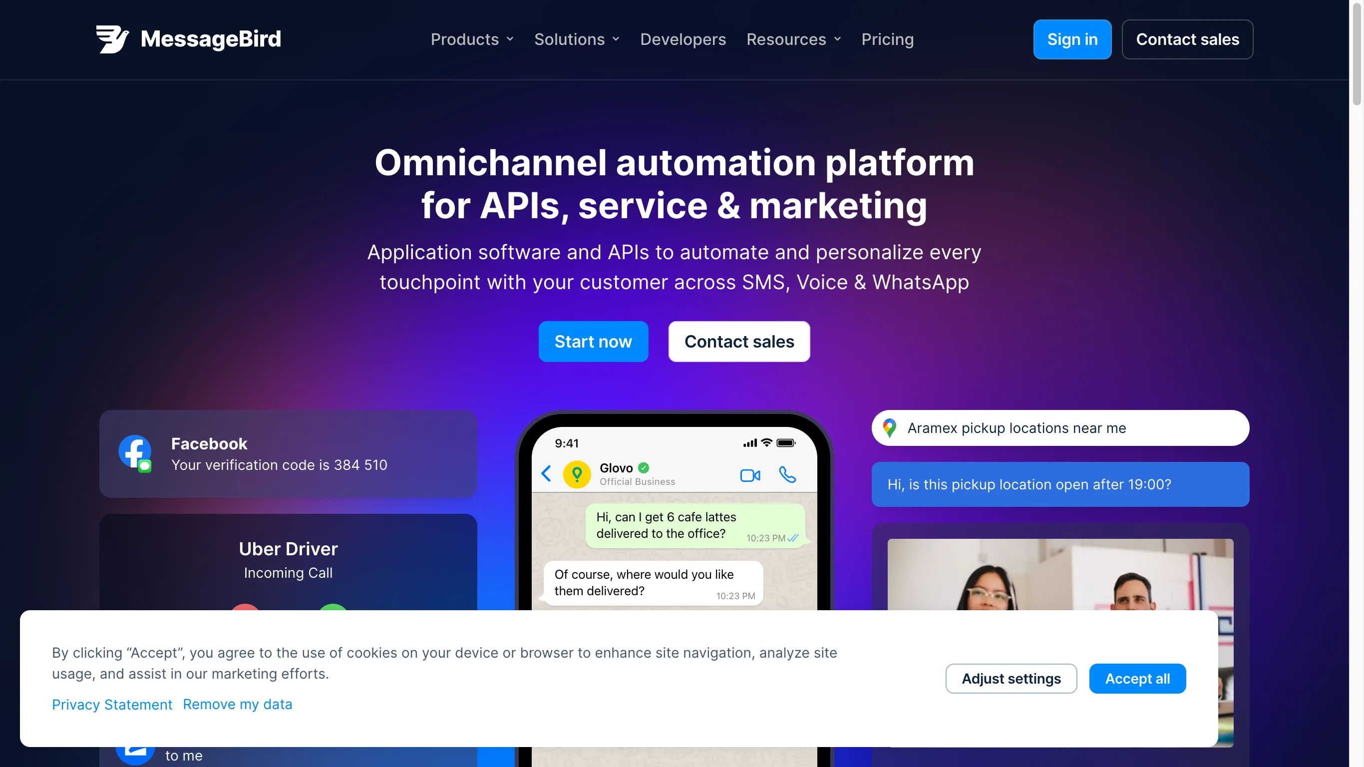 MessageBird es el servicio de correo electrónico de una fuente cerrada.