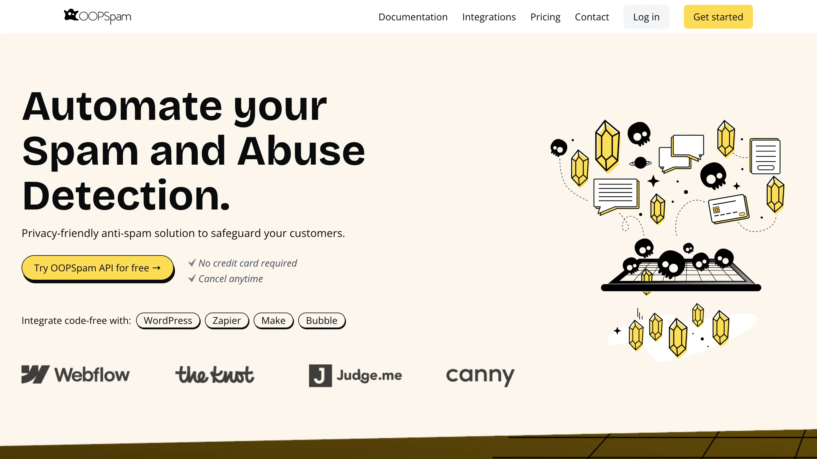OOPSpam es el servicio de correo electrónico de una fuente cerrada.