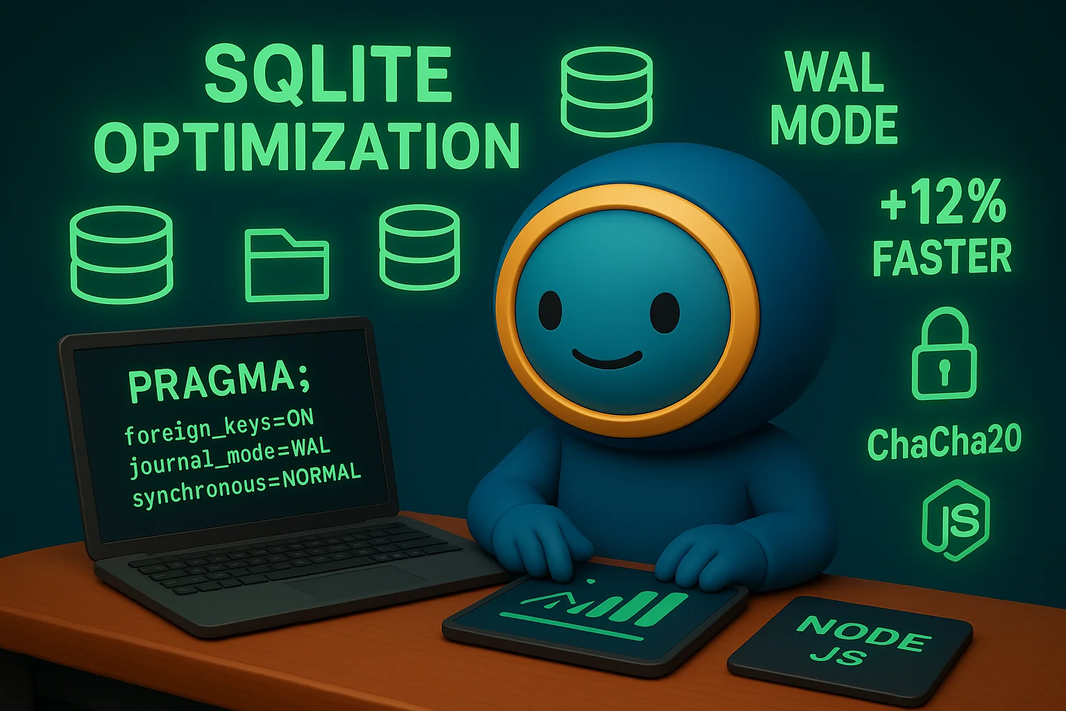 SQLite teljesítményoptimalizálás: Production PRAGMA beállítások