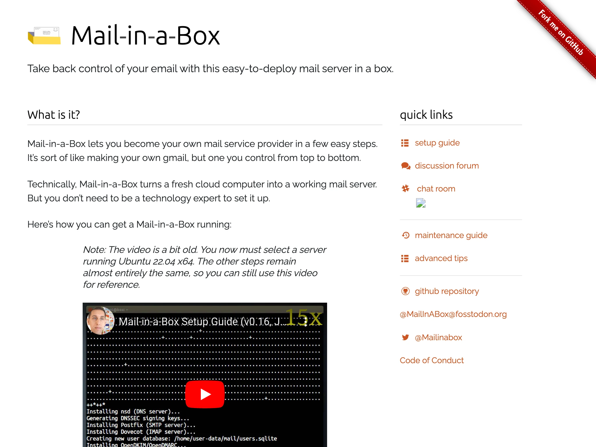Mail-in-a-Box ist eine Open-Source-E-Mail Server für CentOS.